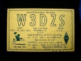 1935 Amateur HAM Radio QSL QSO Card W3DZS Philadelphia PA . Original 1935 Amateur Radio (HAM) QSL