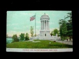 pc37 . Vintage 1900's Postcard Civil War Soldiers & Sailors Monument New York . The post card