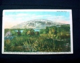 pc42 . Vintage White Border Postcard Stone Mountain Near Atlanta GA . The post card measures 3.5? by