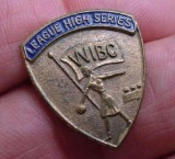 174 Vintage WIBC Women's International Bowling Congress League High Series Pin Interesting circa