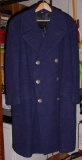 1949 Early USAF US Air Force Blue 100% Wool Overcoat Size 41XS Very nice 1949 dated early issue