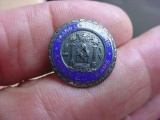 46 1940-50s Grand Lodge of Ohio 25 Years Mason Masonic Sterling Silver Pin Original 1940-50s era