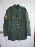 1955 US Army 46th Infantry Division Adj Gen Corps Staff Sgt Uniform Coat USA MADE, where quality