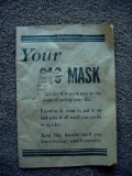 Instruction Booklet for WWII US Army Chemical Corps M1A2 Non-Combatant Gas Mask Original instruction