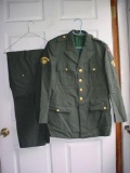 1967 Vietnam War US Army 13th Support Brigade AG344 Uniform Coat & Trousers 38S Nice set of 1967