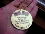 ms120 5th Annual Battle of South Mountain Re-Enactment Aluminum Civil War Medallion Aluminum