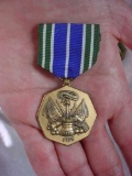 US Army Achievement Medal with LIGI Marked Pin-Back Crimp Brooch US Army Achievement Medal. Has the