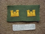 Original 1950s US Army Engineer Corps BOS Insignia Badges on OG Twill Cloth I bought an album full