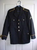 US Army Service Uniform ASU Dress Blue Coat Private Rank Size 37RC United States Army Service