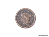 1853 LARGE CENT-GREAT RELIEF; 1853 LARGE CENT- GREAT RELIEF. BEAUTIFUL 13 STAR DESIGN. COIN STILL