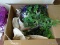 (KIT) BOX LOT; INCLUDES ASSORTED FLORAL ARRANGEMENTS OF VARYING COLORS AND SIZES.