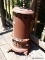 (OUT) VINTAGE TIN HEATER; MADE BY PERFECTION. MEASURES 12 IN X 24 IN