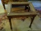 (DBR) VINTAGE STOOL, VINTAGE WOODEN STOOL NEEDS PRESSED CANE SEAT REPLACED- 20 IN X 14 IN X 18 IN