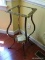 (KIT) PLANT STAND; BRASS AND STONE PLANT STAND WITH LOWER STONE (NEEDS UPPER STONE PLATFORM). HAS