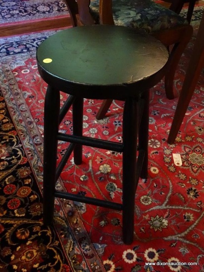 (DR) STOOL; PAINTED BAR STOOL- 24 IN H
