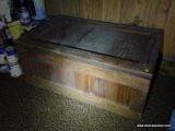 (BAS) TOY BOX; PINE THIS END UP TOY BOX WITH TOY CONTENTS- 40 IN X 24 IN X 16 IN