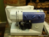 (FAM) SEWING MACHINE; HUSKYSTAR SEWING MACHINE WITH PLASTIC BAG COVER. INCLUDES MANUAL. MODEL