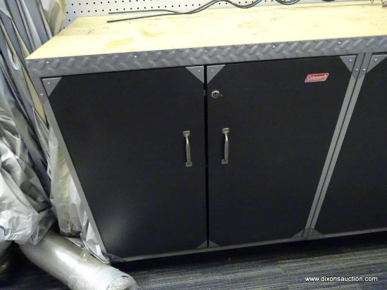 Coleman Storage Cabinet Workbench 4 Door Gray Storage Cabinet