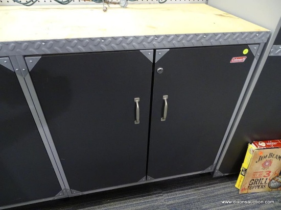 Coleman Storage Cabinet Workbench 4 Door Gray Storage Cabinet