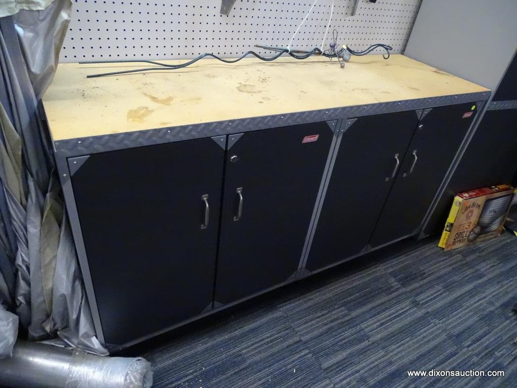 Coleman Storage Cabinet Workbench 4 Door Gray Storage Cabinet