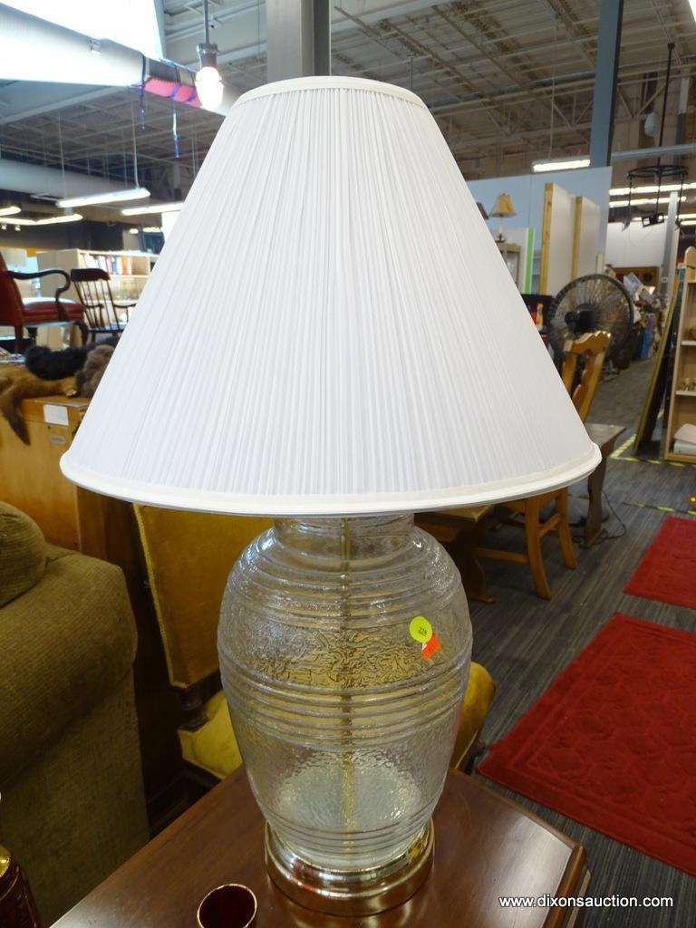 hollow glass lamp base