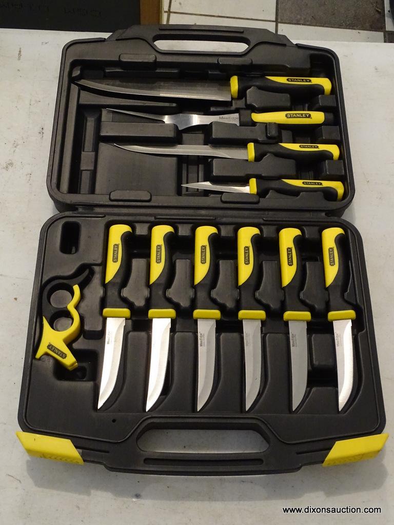 STANLEY Maxedge Stainless Fillet Knife Set W/ Sharpener, Cutting Board +  Case