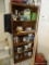 WOODEN BOOKSHELF; 6 SHELF WOOD GRAIN BOOKCASE WITH ADJUSTABLE SHELVES. MEASURES 30 IN X 12 IN X 69