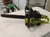 POULAN CHAINSAW; GAS POWERED CHAINSAW MODEL 2150. HAS NOT BEEN TESTED.