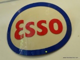 ESSO ADVERTISING SIGN; HARD PLASTIC ADVERTISING SIGN IN EXCELLENT CONDITION. MEASURES APPROXIMATELY