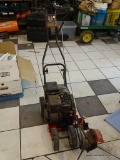 YARD MACHINES PUSH EDGER; GAS POWERED, 3.5 HORSEPOWER. HAS COMPRESSION ON PULL.