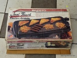 PRESTO COOL TOUCH ELECTRIC GRIDDLE; APPEARS TO HAVE NEVER BEEN USED, IN ORIGINAL BOX.