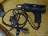 DRILL; BLACK & DECKER 3/8 IN DRILL WITH VARIABLE SPEED REVERSING. MODEL 7144.