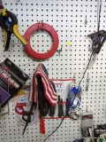 PARTIAL WALL LOT; INCLUDES JET AIR HAMMER & CHISEL SET, DISPOSABLE LATEX GLOVES, ORBITAL SANDING