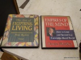 3 BOOK LOT; INCLUDES SUBLIMINAL MESSAGES, EMPIRES OF THE MIND, AND THE ART OF EXCEPTIONAL LIVING.