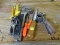 (ATTIC) TOOL LOT; TOOL LOT CONSISTS OF WRENCH METAL CUTTERS, STAPLER, SCREW DRIVERS, ETC.