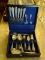 (DR) STERLING FLATWARE; 43 PCS. OF STIEFF STERLING FLATWARE IN CORSAGE PATTERN- 6 STERLING HANDLED