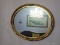 (LR) OVAL FRAMED MIRROR; GOLD TONED FRAMED MIRROR IN EXCELLENT CONDITION. MEASURES 2 FT 7 IN X 2 FT