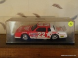 (FMR) NASCAR DIE-CAST CAR; NASCAR #22 MILLER 1/24 SCALE DIE-CAST CAR SCALE IN CASE