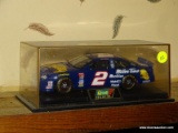 (FMR) NASCAR DIE-CAST CAR; NASCAR #2 MILLER TIME 1/24 SCALE DIE-CAST CAR IN CASE