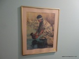 (HALL) ROGER COOKE NATIVE AMERICAN PRINT; 