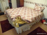 (BR1) KING SIZE MATTRESS AND BOX SPRINGS; INCLUDES ALL BED LINENS, A PILLOW, AND A SET OF HOLLYWOOD