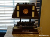 (BR2) LIONEL LOT; INCLUDES A LIONEL TRAINS TABLE LAMP WITH AN ATTACHED LIONEL TRAIN ENGINE AND