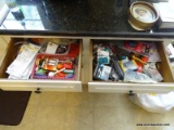 (KIT) DRAWER LOT; INCLUDES A HAMMER, TIN SNIPS, STAPLES, RAZOR KNIFE, AND MORE!