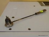 (KIT) CANDLE SNUFFER; STERLING SILVER CANDLE SNUFFER IN VERY GOOD CONDITION. MEASURES 9.5 IN LONG.