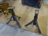 (GARAGE) JACK STANDS; PAIR OF HEAVY DUTY JACK STANDS.