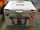 (GARAGE) SLOW COOKER; 6 QUART STAINLESS STEEL SLOW COOKER FROM JCP HOME. IS IN THE ORIGINAL BOX!