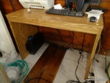 (FMR) COMPUTER DESK; FAUX WOOD COMPUTER DESK- 42 IN X 22 IN X 30 IN