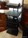 (FMR) ENTERTAINMENT STAND; 4 SHELF ENTERTAINMENT STAND- 20 IN X 21 IN X 47 IN