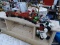 ASSORTED CHRISTMAS LOT; INCLUDES A PAIR OF PLUSH SNOWMEN, A 