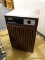 DELONGHI DEHUMIDIFIER; VINTAGE WOODGRAIN METAL DEHUMIDIFIER 25. WITH 4 SETTINGS. MODEL NO. DW-25.